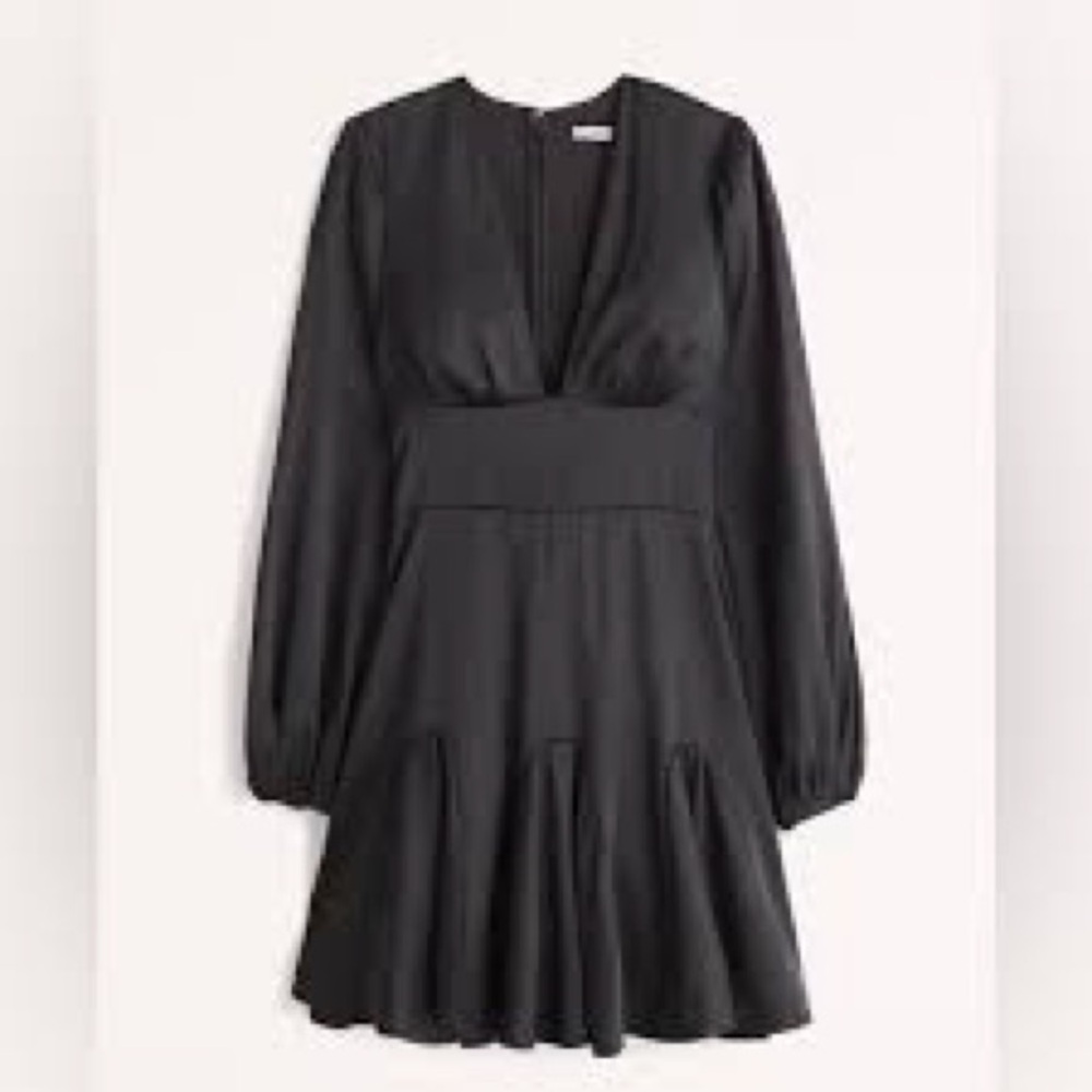 Abercrombie & Fitch Black Long Sleeve Dress
